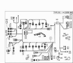 ENGINE CABLE HARNESS,E/CLS-CLASS 1