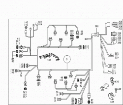 ENGINE CABLE HARNESS,S-CLASS 2