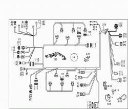 ENGINE CABLE HARNESS,S-CLASS 3