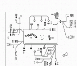 ENGINE CABLE HARNESS,SL-CLASS 1