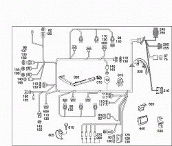 ENGINE CABLE HARNESS,SL-CLASS 3