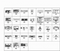 TYPE PLATE,GUIDE SIGNS 2