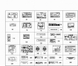 TYPE PLATE,GUIDE SIGNS