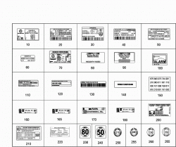 TYPE PLATE,GUIDE SIGNS 1