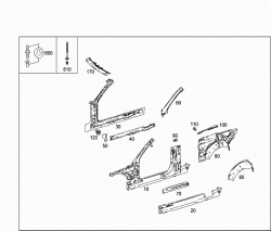 ROOF FRONT RAIL & SIDE PANELS ON CABRIO (CONVERTIBLE) 1