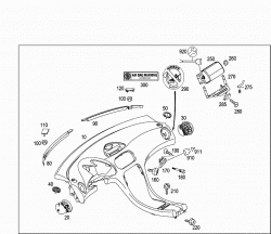 INSTRUMENT PANEL AND GLOVES COMPARTMENT BOX WITH PASSENGER AIR BAG 1