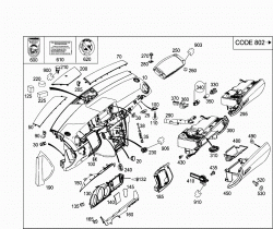 INSTRUMENT PANEL AND GLOVES COMPARTMENT BOX WITH PASSENGER AIR BAG 2