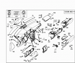 INSTRUMENT PANEL AND GLOVES COMPARTMENT BOX WITH PASSENGER AIR BAG 2