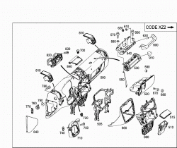 INSTRUMENT PANEL AND GLOVES COMPARTMENT BOX WITH PASSENGER AIR BAG 2