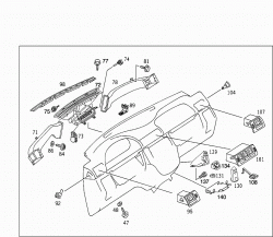 INSTRUMENT PANEL WITH GLOVE BOX,BODY PARTS FOR PASSENGER AIRBAG 3