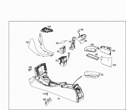 HOUSING WITH TRAY, ARMREST, AND ASHTRAY 1