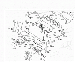 FRONT PANEL PILLAR PANELLING,LINING ON FLOOR AND IN REAR COMPARTMENT 2