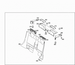 FRONT PANEL PILLAR PANELLING,LINING ON FLOOR AND IN REAR COMPARTMENT 2