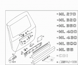 REAR PANEL DOOR ATTACHMENT PARTS, REAR PANEL DOOR WINDOW 2