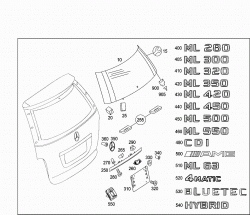 REAR PANEL DOOR ATTACHMENT PARTS, REAR PANEL DOOR WINDOW 2