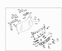 REAR PANEL DOOR ATTACHMENT PARTS, REAR PANEL DOOR WINDOW 1