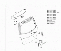 REAR PANEL DOOR ATTACHMENT PARTS, REAR PANEL DOOR WINDOW 2