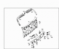 REAR PANEL DOOR ATTACHMENT PARTS, REAR PANEL DOOR WINDOW 1