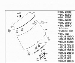 REAR PANEL DOOR ATTACHMENT PARTS, REAR PANEL DOOR WINDOW 2