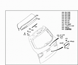 REAR PANEL DOOR ATTACHMENT PARTS, REAR PANEL DOOR WINDOW 2