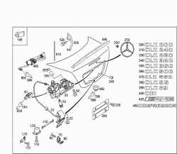 REAR LID LATCH-TYPE LOCK, REAR LID ATTACHMENT PARTS