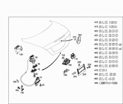 REAR LID LATCH-TYPE LOCK, REAR LID ATTACHMENT PARTS