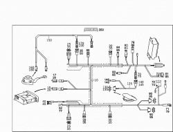 CABLE HARNESS FOR RADIO, LOUDSPEAKER AND CD-PLAYER 1