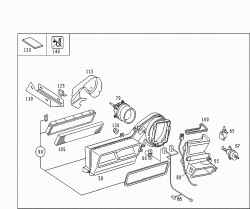 HEATER HOUSING/AC BOX WITH BLOWER 1