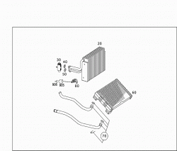 HEATER AND EVAPORATOR HOUSING WITH BLOWER AND WIRING HARNESS 2