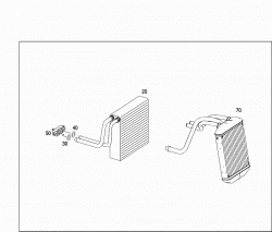 HEATER AND EVAPORATOR HOUSING WITH BLOWER AND WIRING HARNESS 2