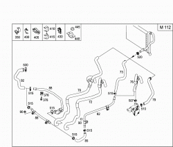 HEATING WATER LINE, GASOLINE VEHICLES 1