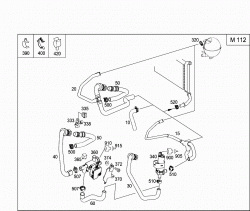 HEATING WATER LINE, GASOLINE VEHICLES 2