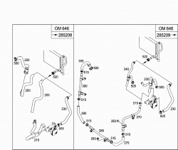 HEATING WATER LINE, DIESEL VEHICLES 1