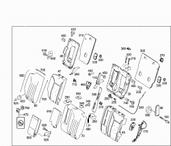 REAR SEAT CUSHION,REAR BACKREST 2