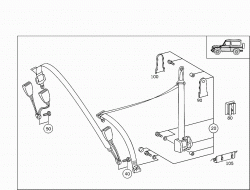 REAR SEAT SAFETY BELT 2