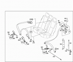 REAR SEAT SAFETY BELT 1