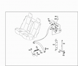 REAR SEAT SAFETY BELT 2