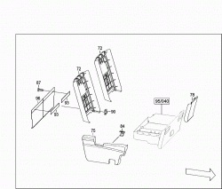 SEAT BENCH CUSHION, TRIM 2