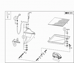 WASH BASIN AND SHOWER TRAY 1