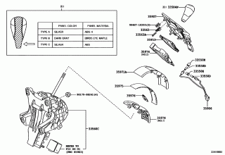 SHIFT LEVER & RETAINER 2