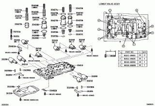 VALVE BODY & OIL STRAINER (ATM) 1