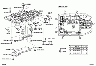 VALVE BODY & OIL STRAINER (ATM) 1