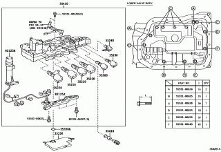 VALVE BODY & OIL STRAINER (ATM) 1