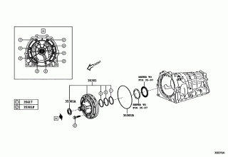 TORQUE CONVERTER, FRONT OIL PUMP & CHAIN (ATM) 2