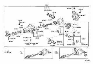 REAR AXLE HOUSING & DIFFERENTIAL 1