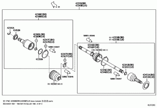 REAR AXLE SHAFT & HUB 2