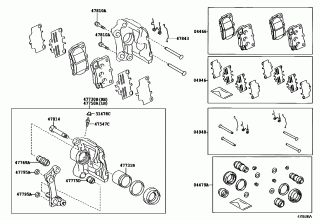 REAR DISC BRAKE CALIPER & DUST COVER 2