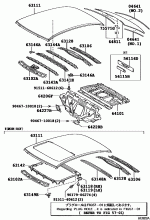 ROOF PANEL & BACK WINDOW GLASS 1