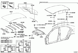 ROOF PANEL & BACK WINDOW GLASS 1