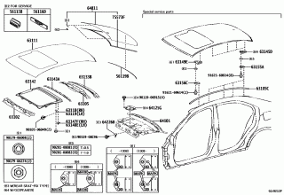 ROOF PANEL & BACK WINDOW GLASS 2